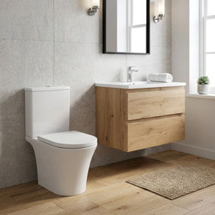 WC à poser sans bride, avec abattant softclose - remplissage par le bas (SATBRE030RREXVP)