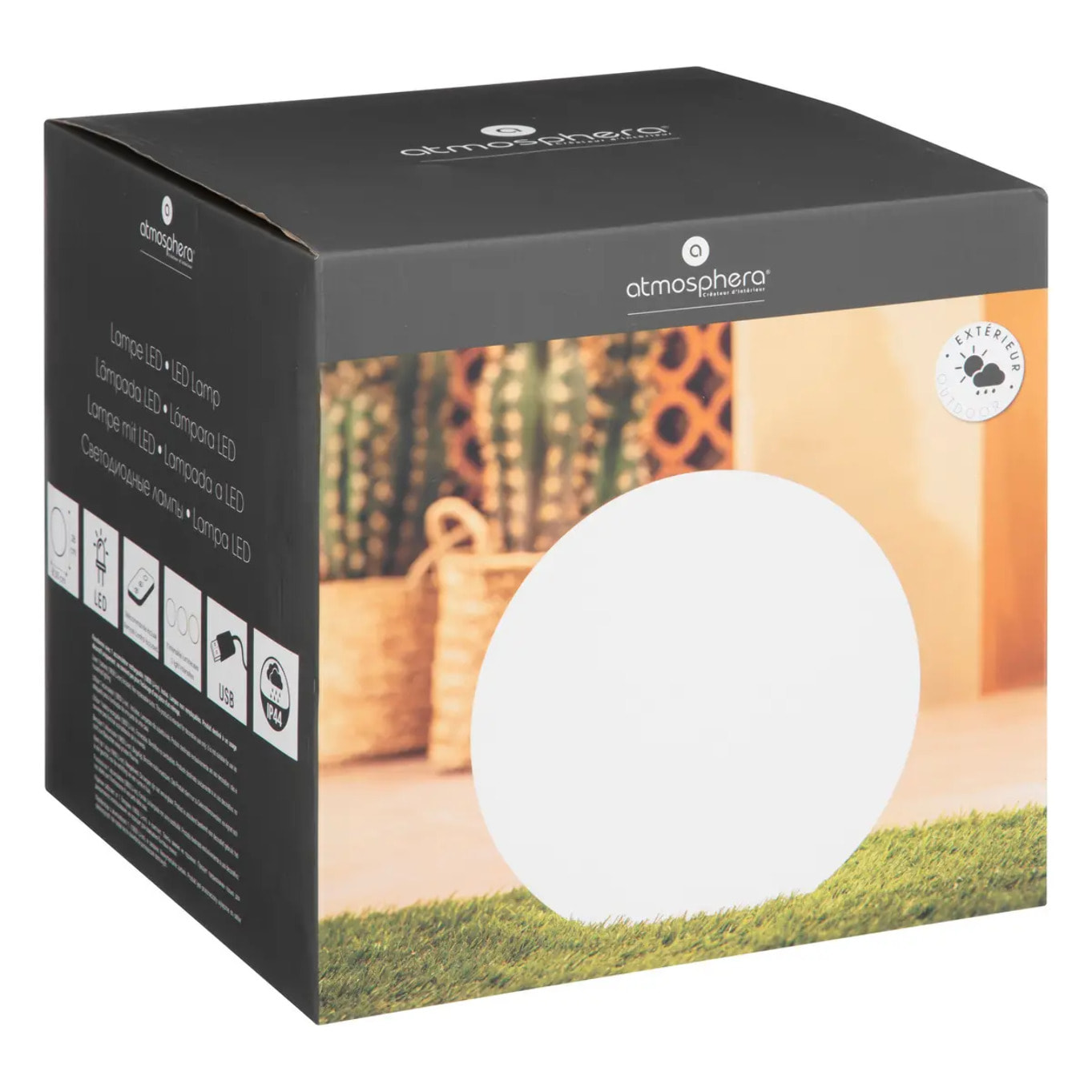 Boule LED outdoor - blanc - D30 cm