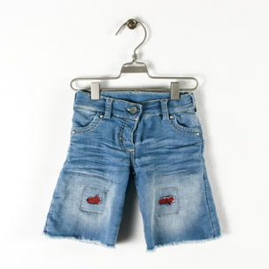 Pantaloni in Tessuto Effetto Jeans