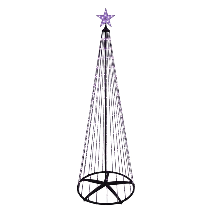 árbol de navidad de 300cm con 550 luces led rgb digitales y control remoto