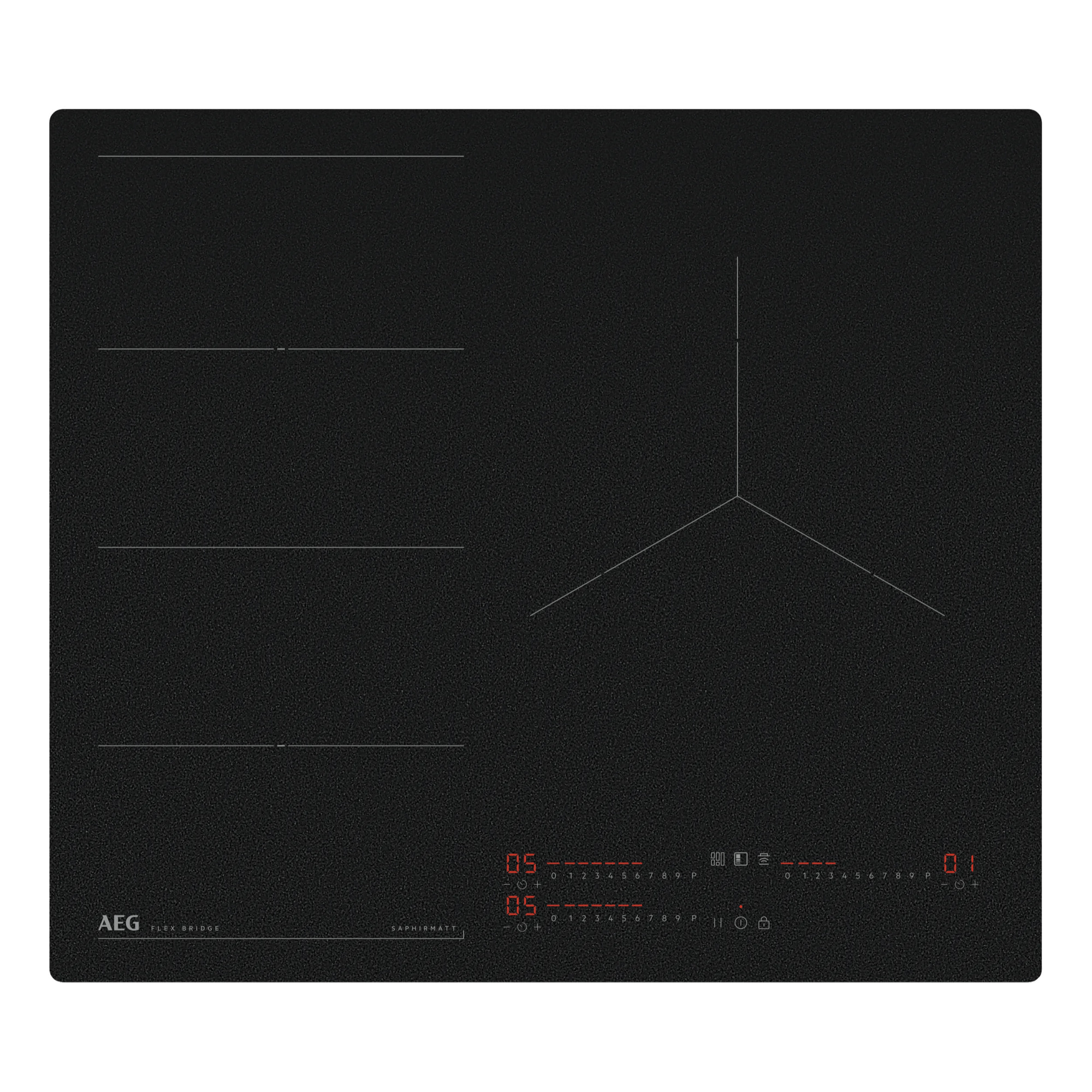 AEG Placa de inducción SaphirMatt® Serie 6000 Flex Bridge de 60 cm TI63IF00IZ