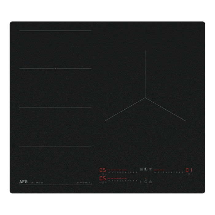AEG Placa de inducción SaphirMatt® Serie 6000 Flex Bridge de 60 cm TI63IF00IZ