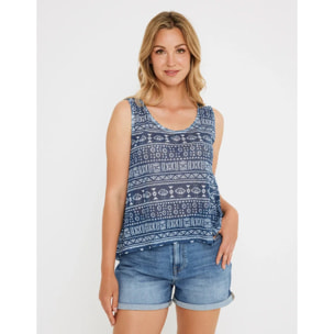 Camiseta Tirantes Azul Marino - Valfarta