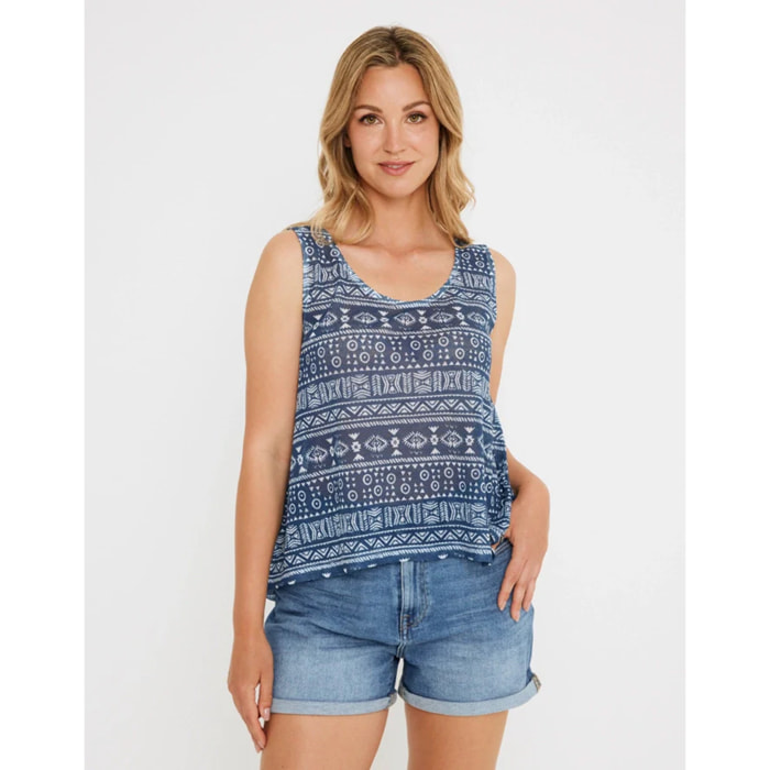 Camiseta Tirantes Azul Marino - Valfarta