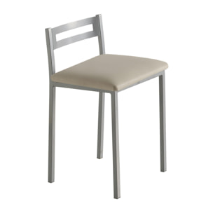 Set de 4 taburetes – Polipiel y metal