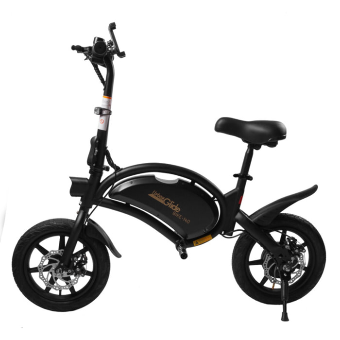 Draisienne electriqu UrbanGlide e-bike 140 - Roues 14'' - 350W - 6Ah - Bequille