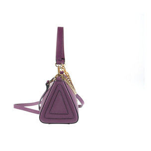 Borsa a spalla da donna Made in Italy - Modello Violette - 100% pelle - 26.0 x 13.5 x 11.5 cm