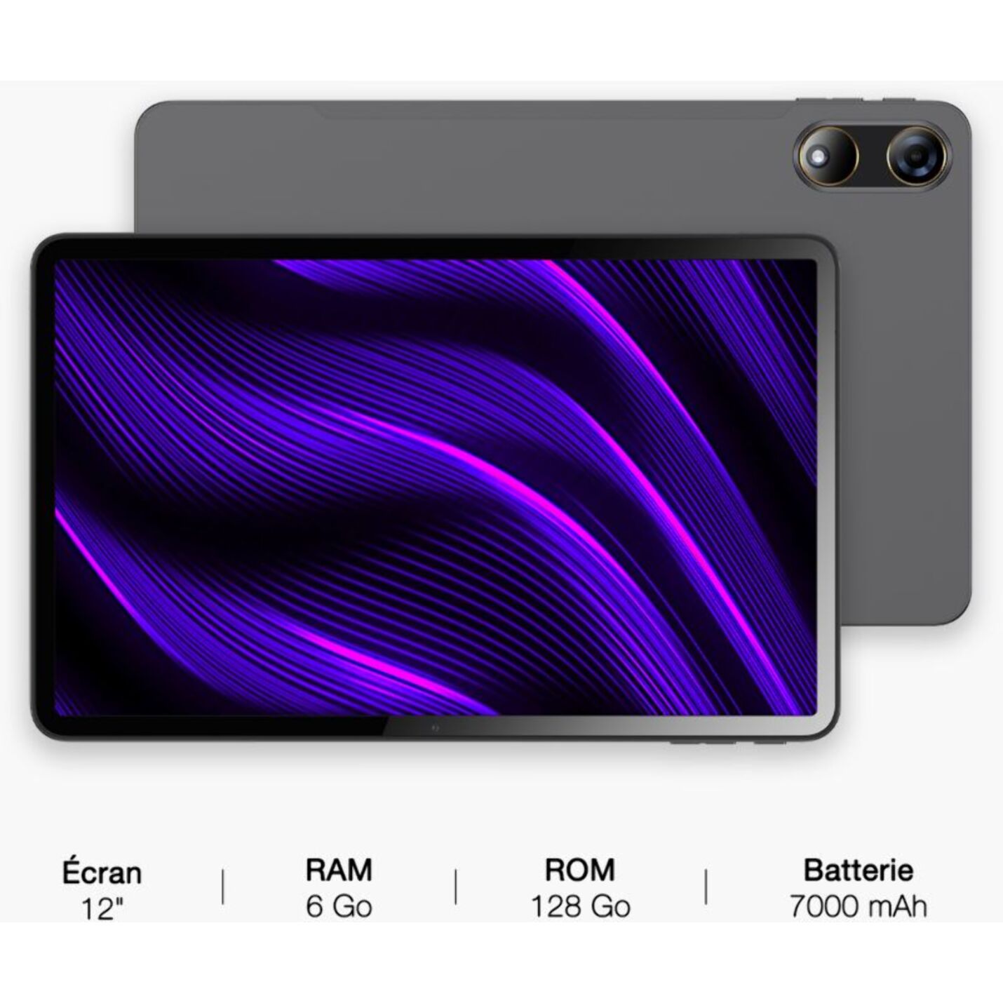 Tablette Android LOGICOM Tab Fold 12 Noir 128Go