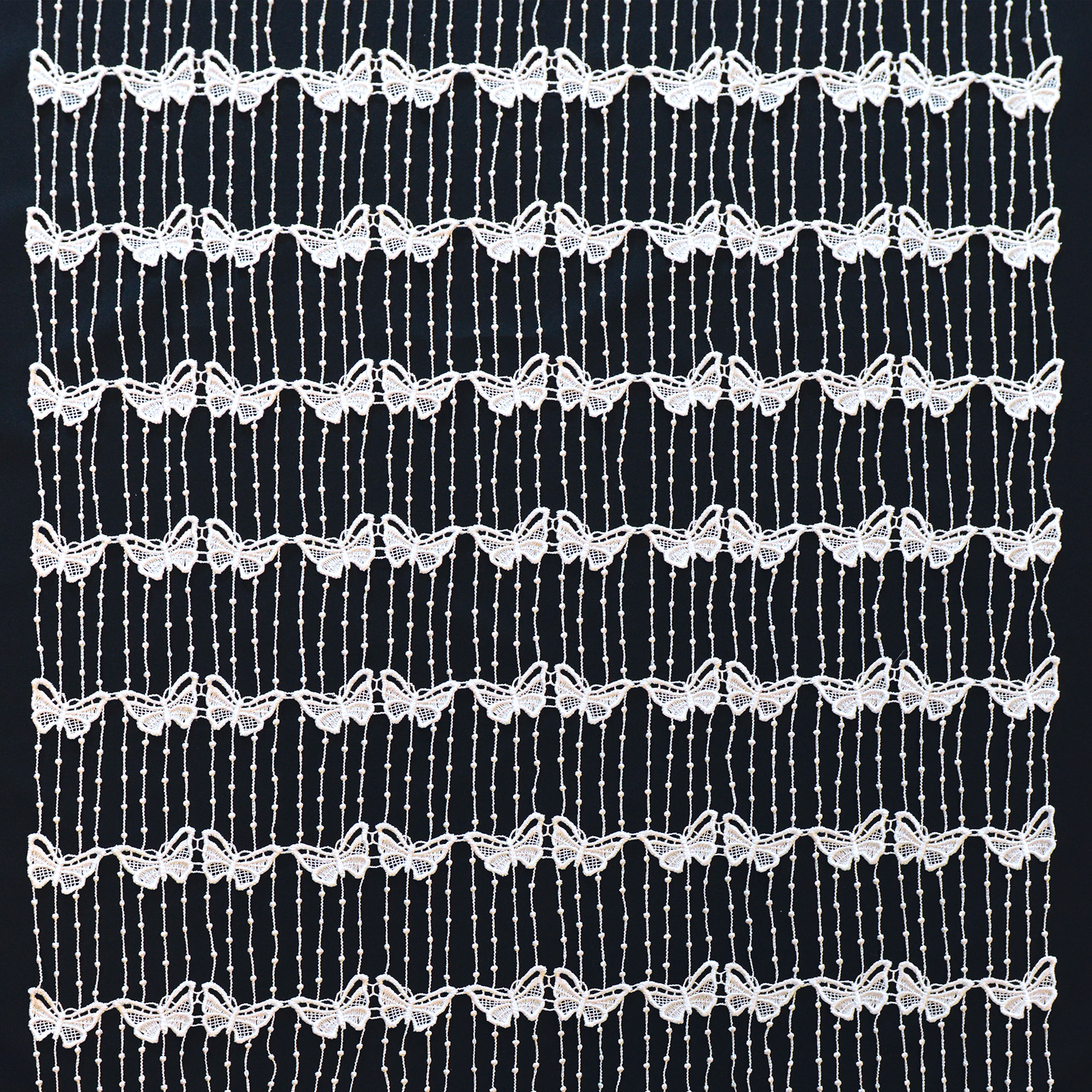 Modulable en macramé papillon - Blanc