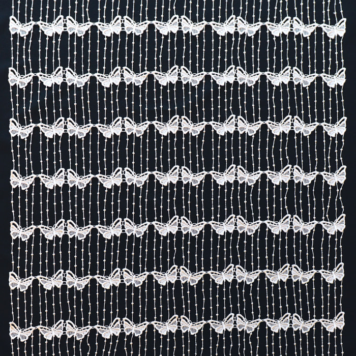 Modulable en macramé papillon - Blanc