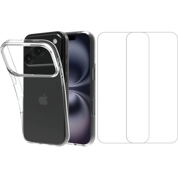 Pack ESSENTIELB iPhone 17 Pro coque + verre trempé X2