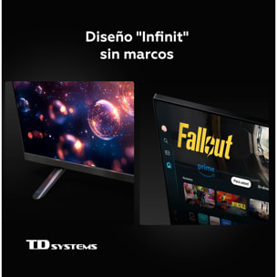 TD Systems - Smart TV 40 pulgadas Qled. Samsung TV Tizen OS 8.0. Sintonizador triple (DVB-T2/C/S2). Televisores con Samsung Smart TV Gaming Hub. Televisión del 2026. Compatible con Prime Video, Netflix, Movistar+, HBO, y más Apps - M40QC22TIZEN