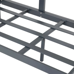 Canapé de jardin "Évasion" graphite 3 places en polyester et aluminium