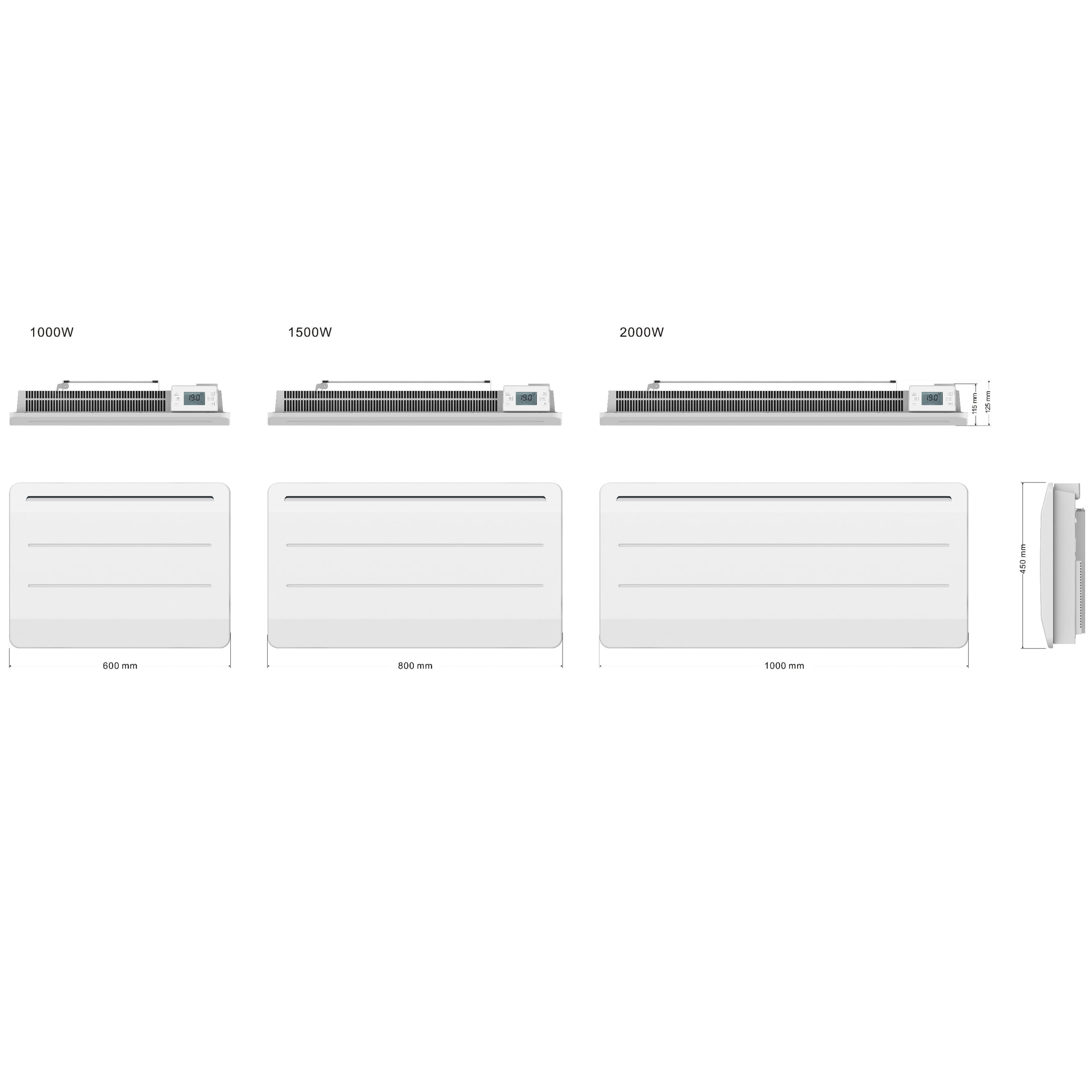 Radiateur électrique fonte MAUNA 1000W