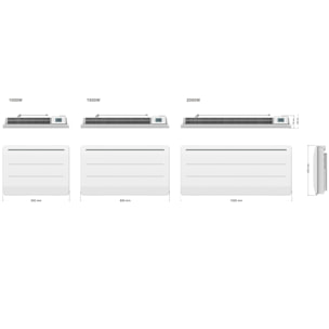 Radiateur électrique fonte MAUNA 1000W