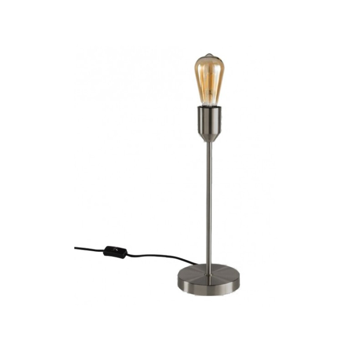 Lampe à poser en métal brossé chromé - DOUG - 2307