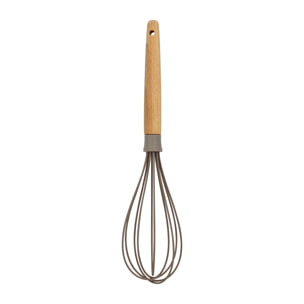 Fouet en silicone et manche en bois  ELIOTT