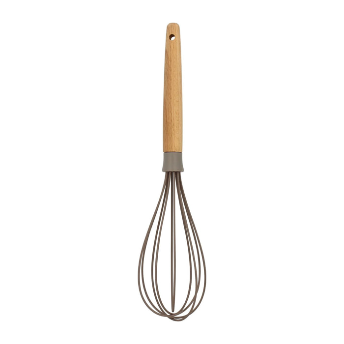 Fouet en silicone et manche en bois  ELIOTT