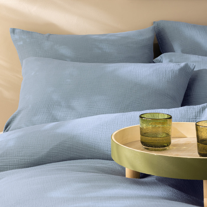 Parure de lit unie en coton, GAZE DE COTON