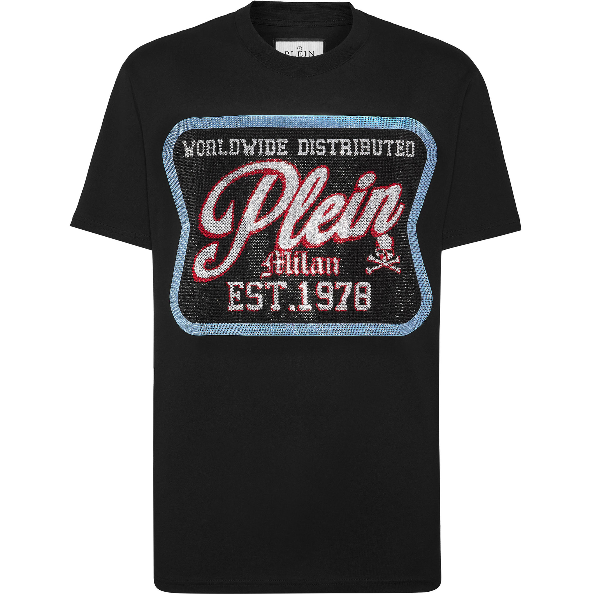 PHILIPP PLEIN Camiseta de cuello redondo y manga corta
