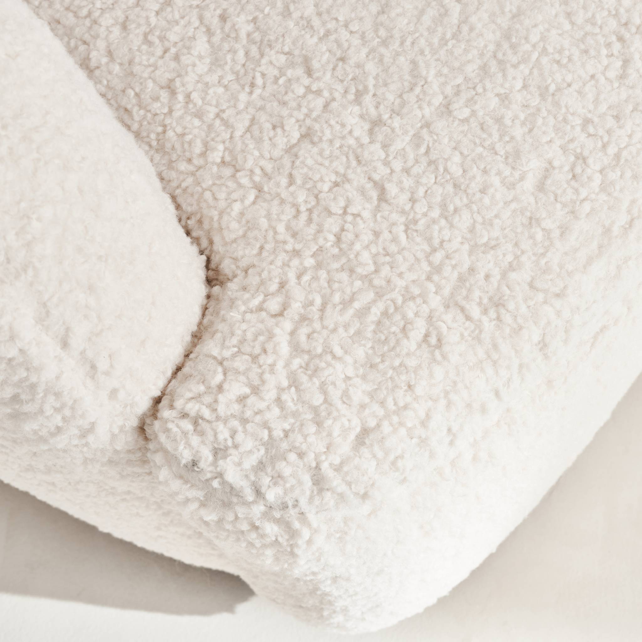 Fauteuil pivotant métal et bouclette LAYA