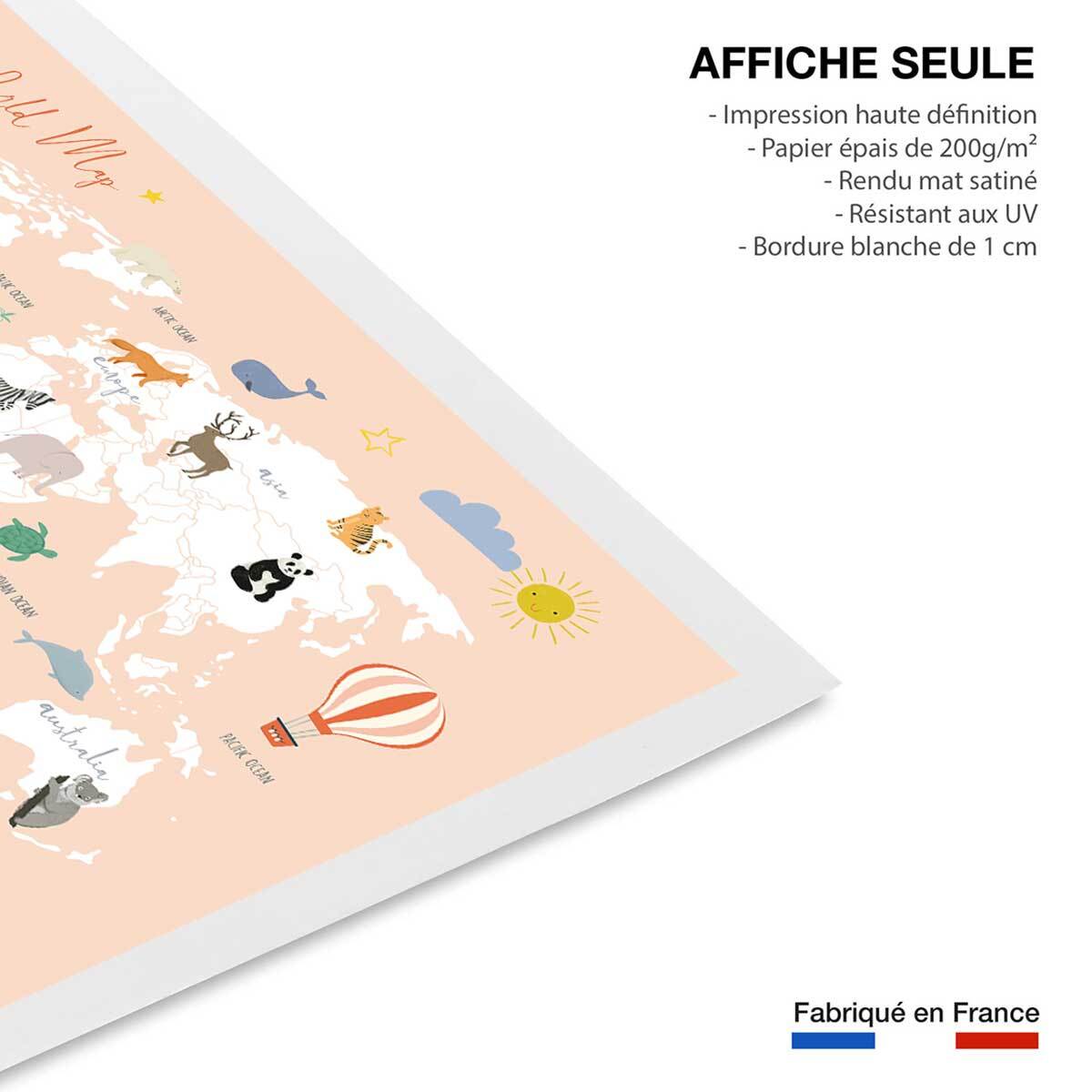 Affiche enfant exploration  Affiche seule