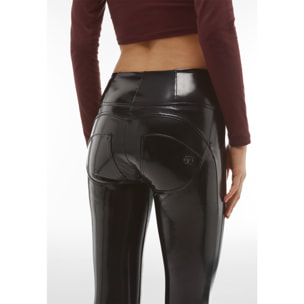 Pantaloni push up WR.UP® superskinny 7/8 vita alta in latex