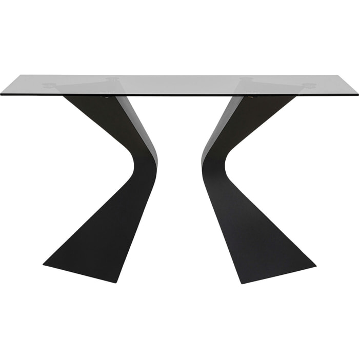 Console Gloria 140x45cm noire Kare Design