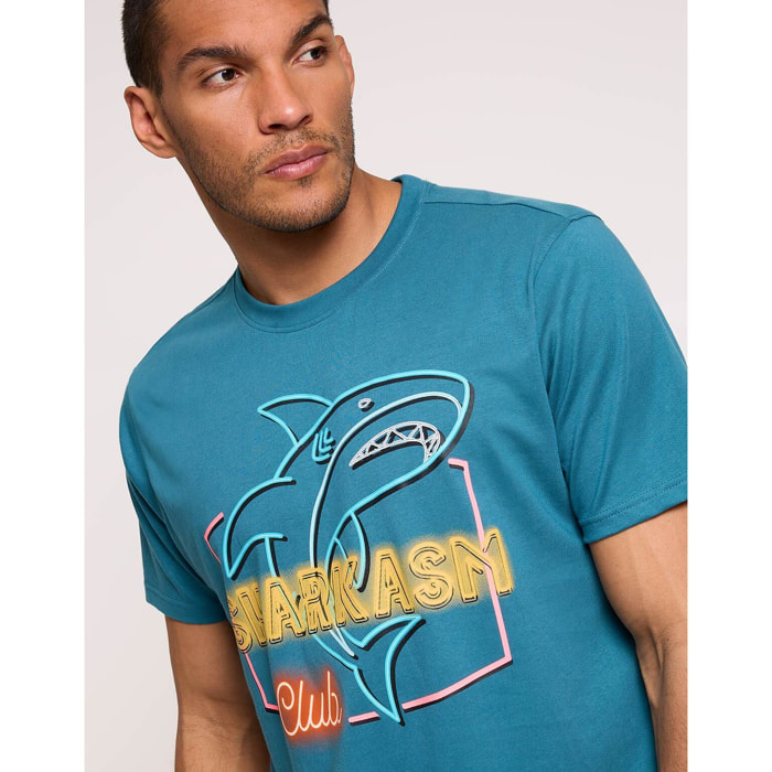 Camiseta Manga Corta Turquesa - Scarfo