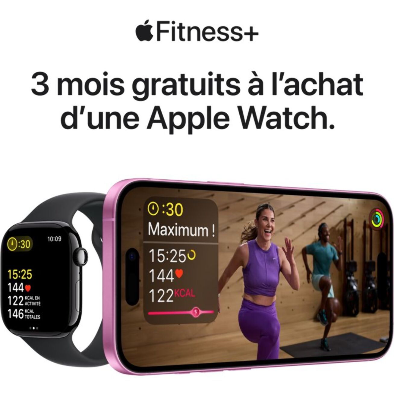 Montre connectée APPLE WATCH Serie 10 46mm Alu/Noir M/L