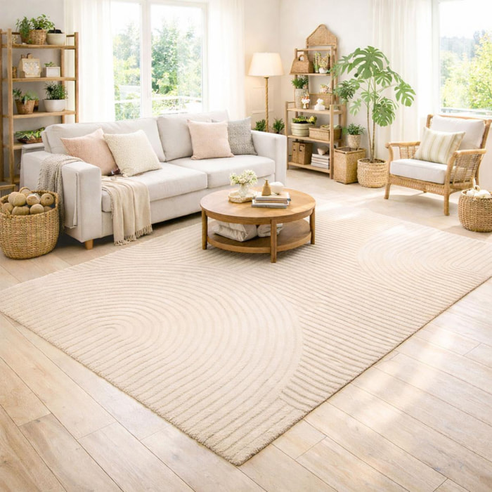 Tapis moderne Vibu motif simple et tendance