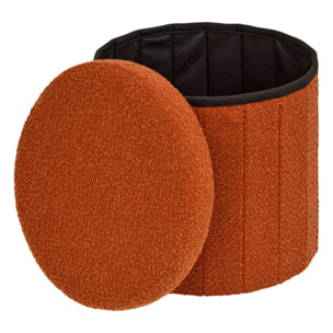 Pouf Fink rond pliable D.38cm ambre