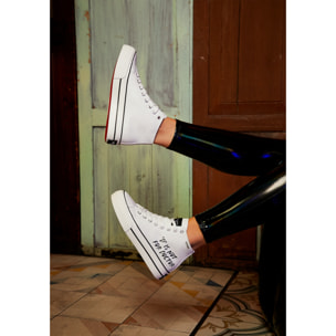 Zapatillas Altas de Mujer en Blanco One Way D Is Not White D.Franklin