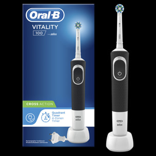 Oral-B - Vitality 100 - Noire - Brosse à dents électrique