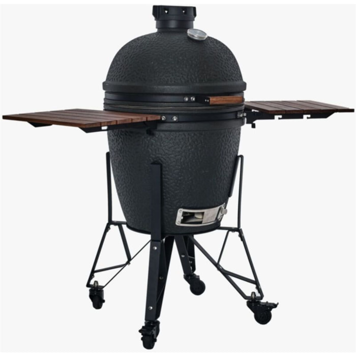 Barbecue charbon BASTARD BU201 Urban Large Complete noir sur chariot 57 cm