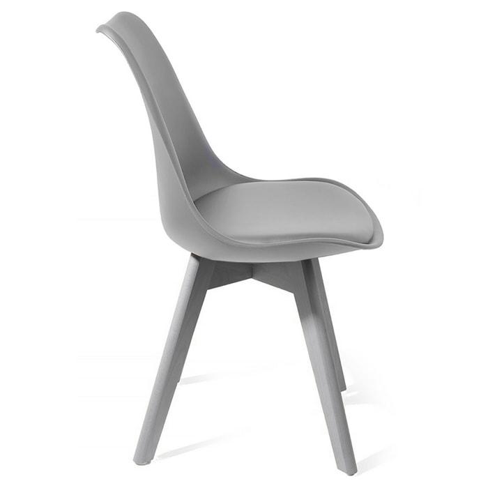 Tomasucci Lot de 4 Chaises kiki evo gris