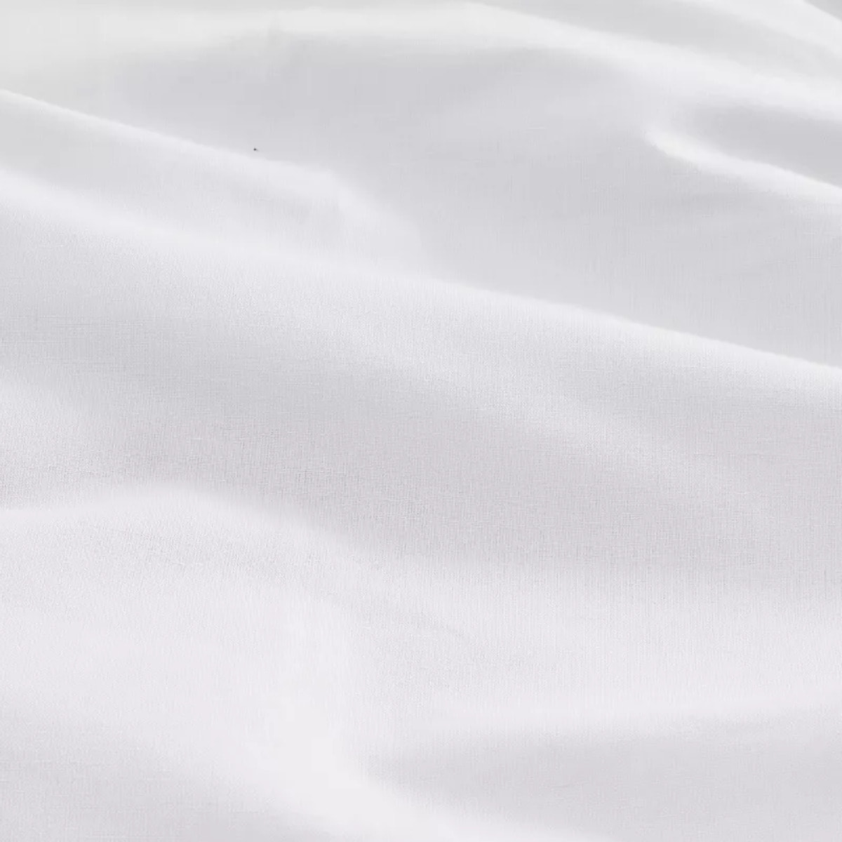 Housse de couette lin & coton 160 g/m² uni blanc Le metis francais neige