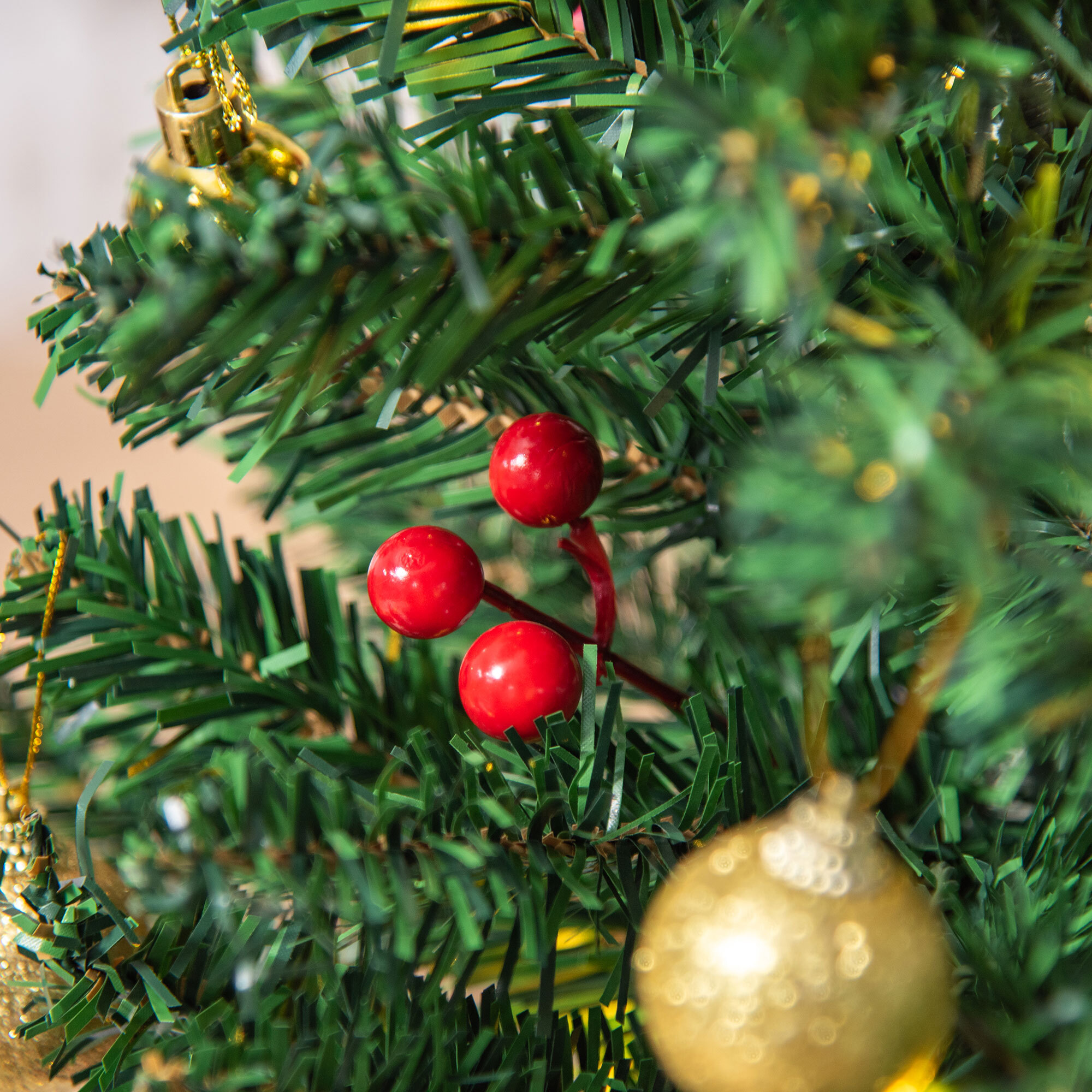 Mini árbol de Navidad con 73 Ramas de PVC ÃÂ¤20x60cm Verde