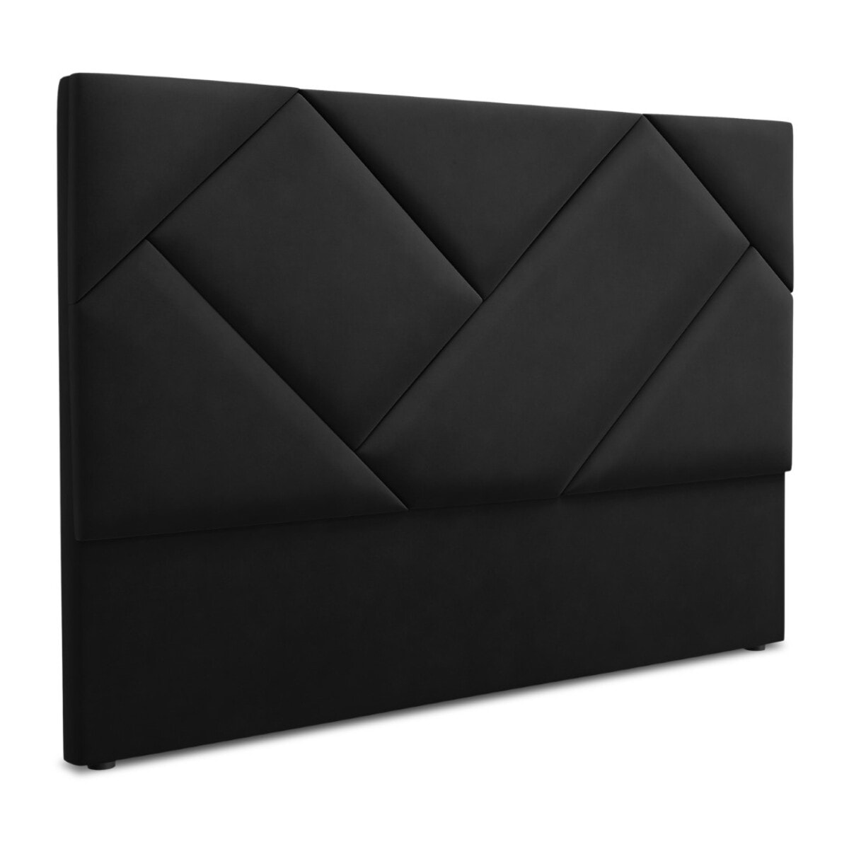 Tête de lit "Alpilles" 180x120cm en velours noir