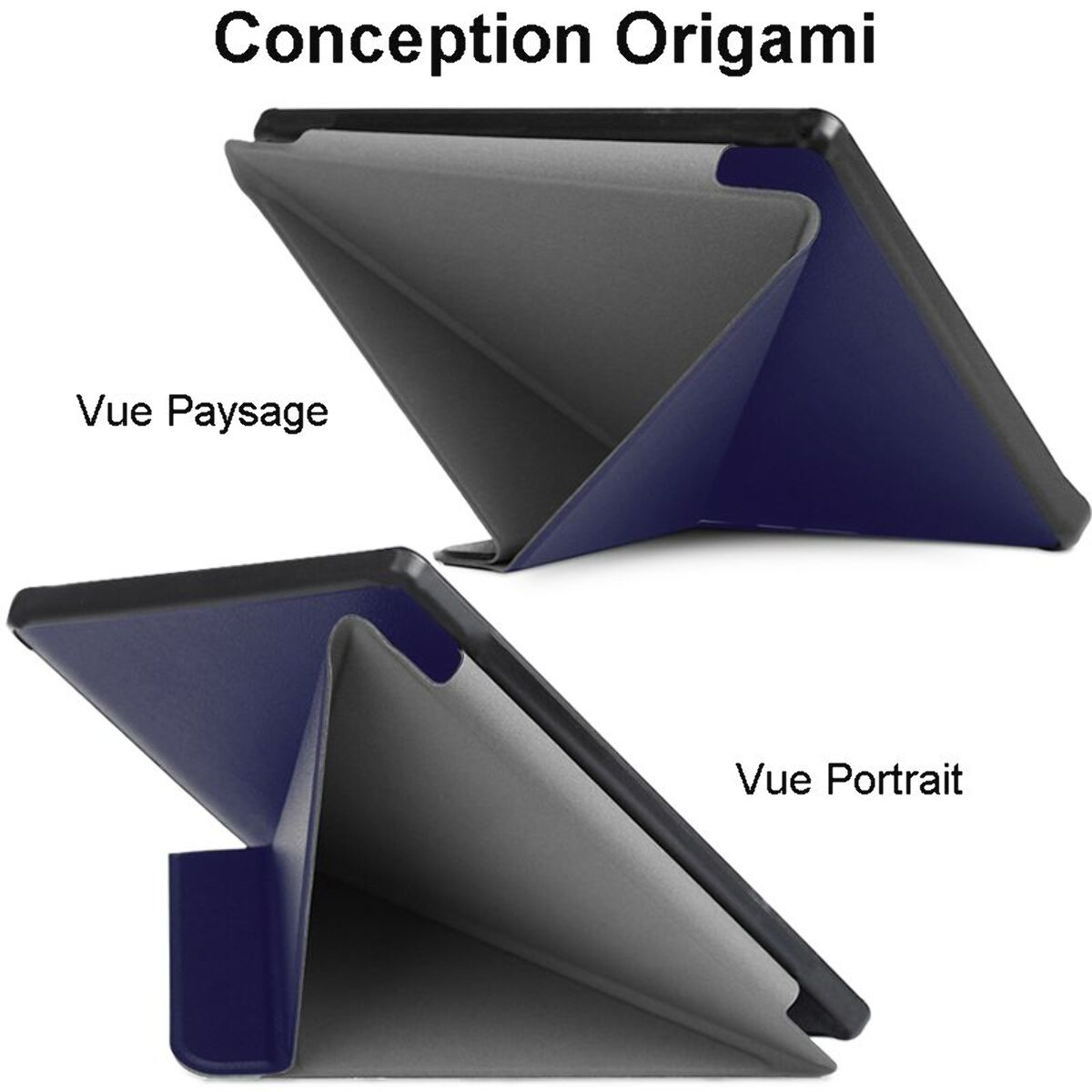 Etui IBROZ Origami Kobo Clara 2024 Bleu