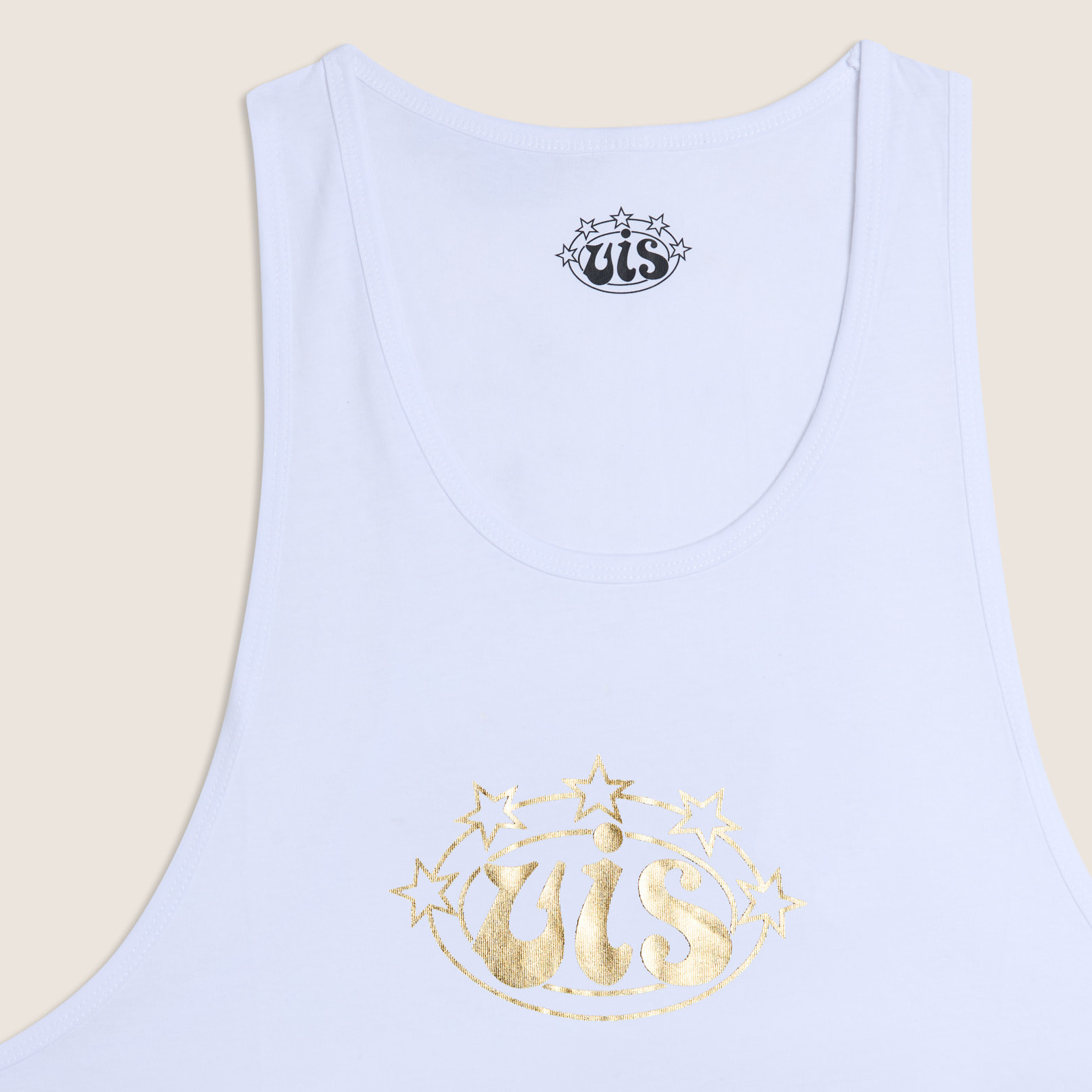 Canotta Donna Regular in Cotone con Logo VIS Oro