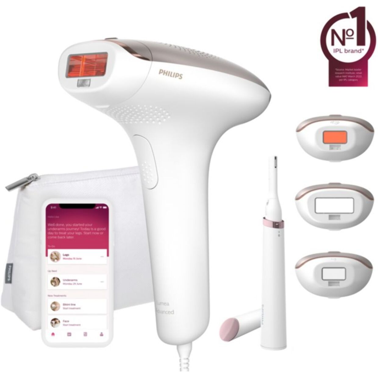 Epilateur lumière pulsée PHILIPS Hair Removal series 7000 BRI923/00