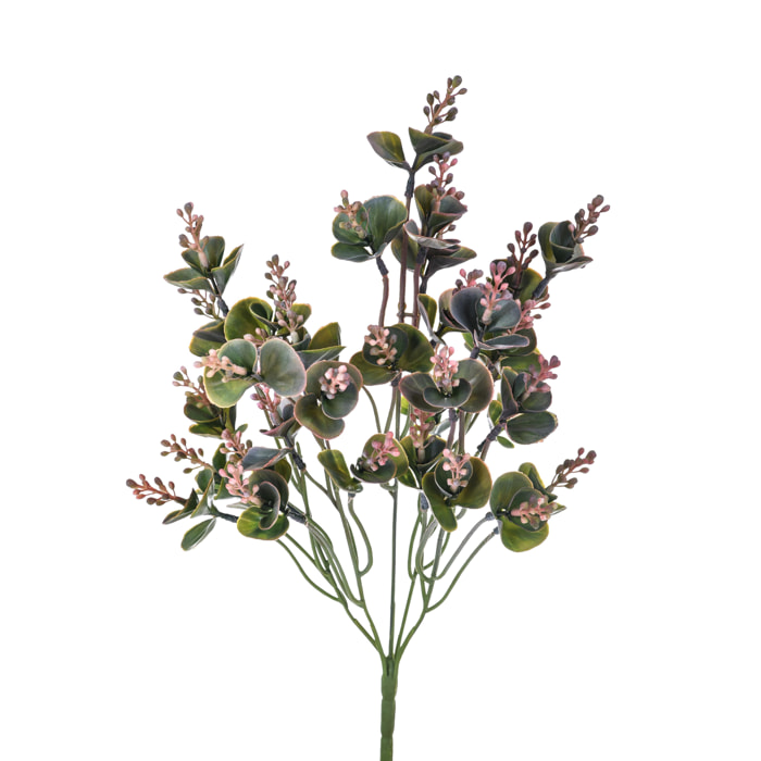 Eucalipto Plastificato - Pezzi 4 - 25X42X25 - Colore: Rosa - Bianchi Dino - Piante Artificiali