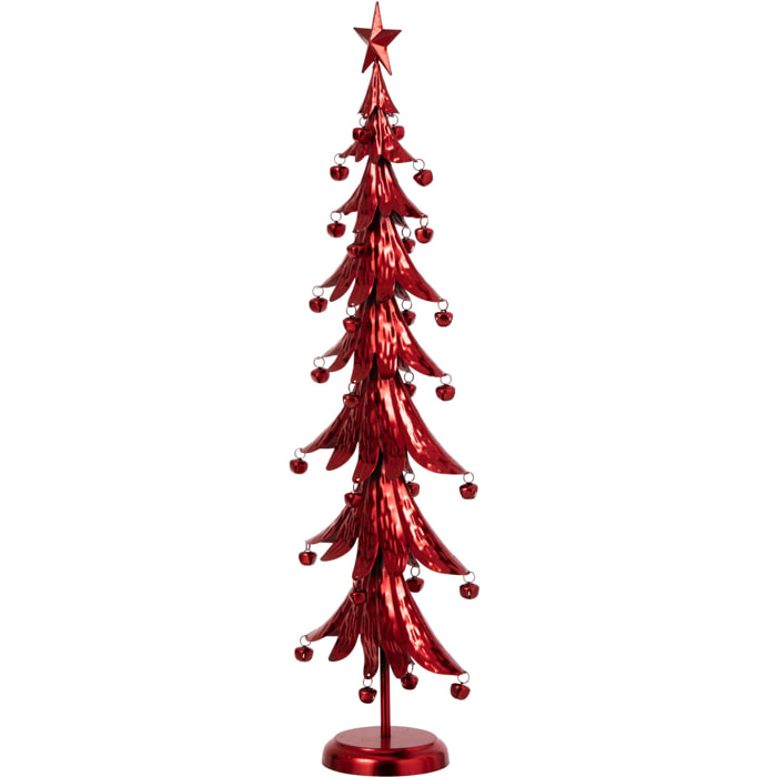 J-Line Sapin de Noël - fer - rouge - large