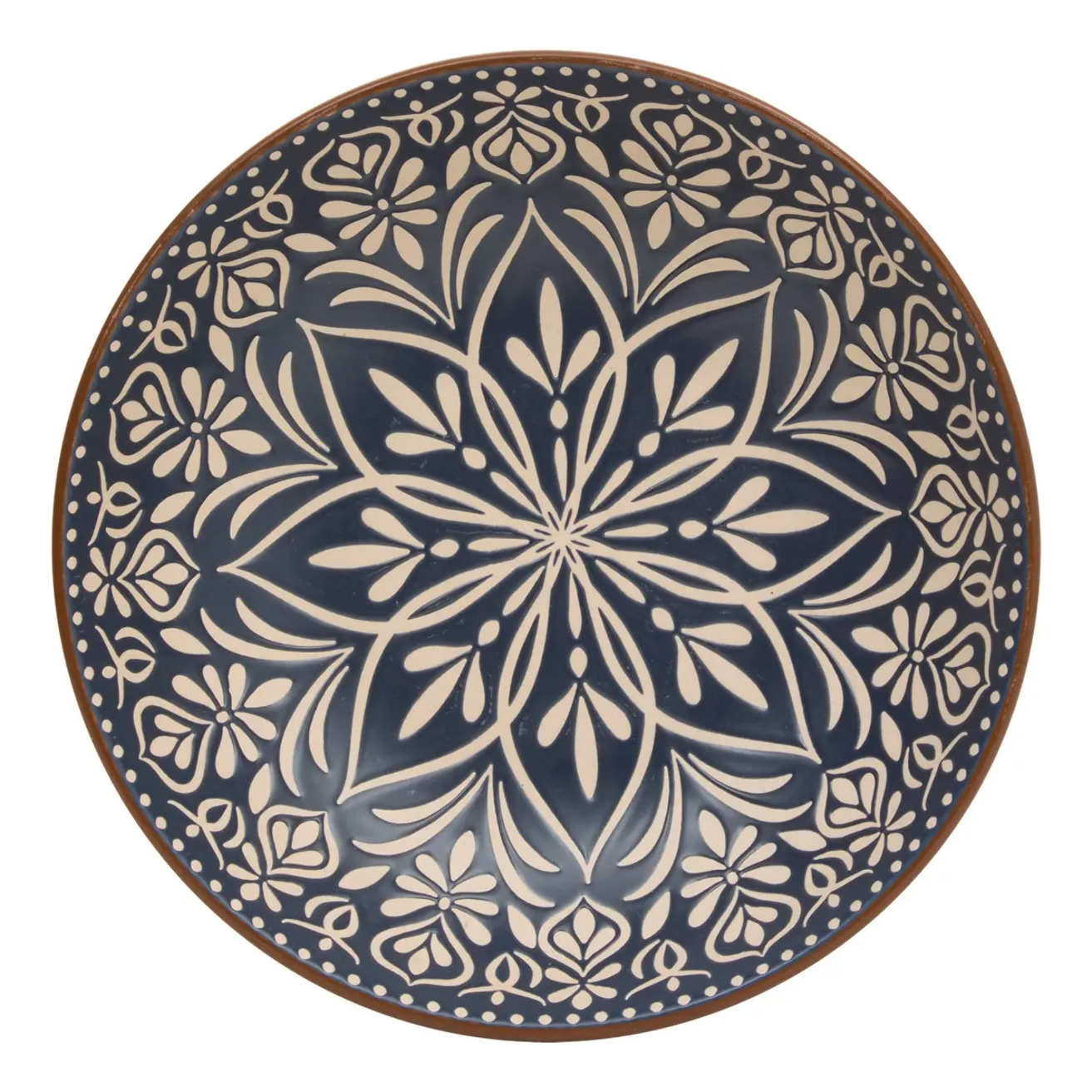 Assiette creuse Ines D20cm bleu