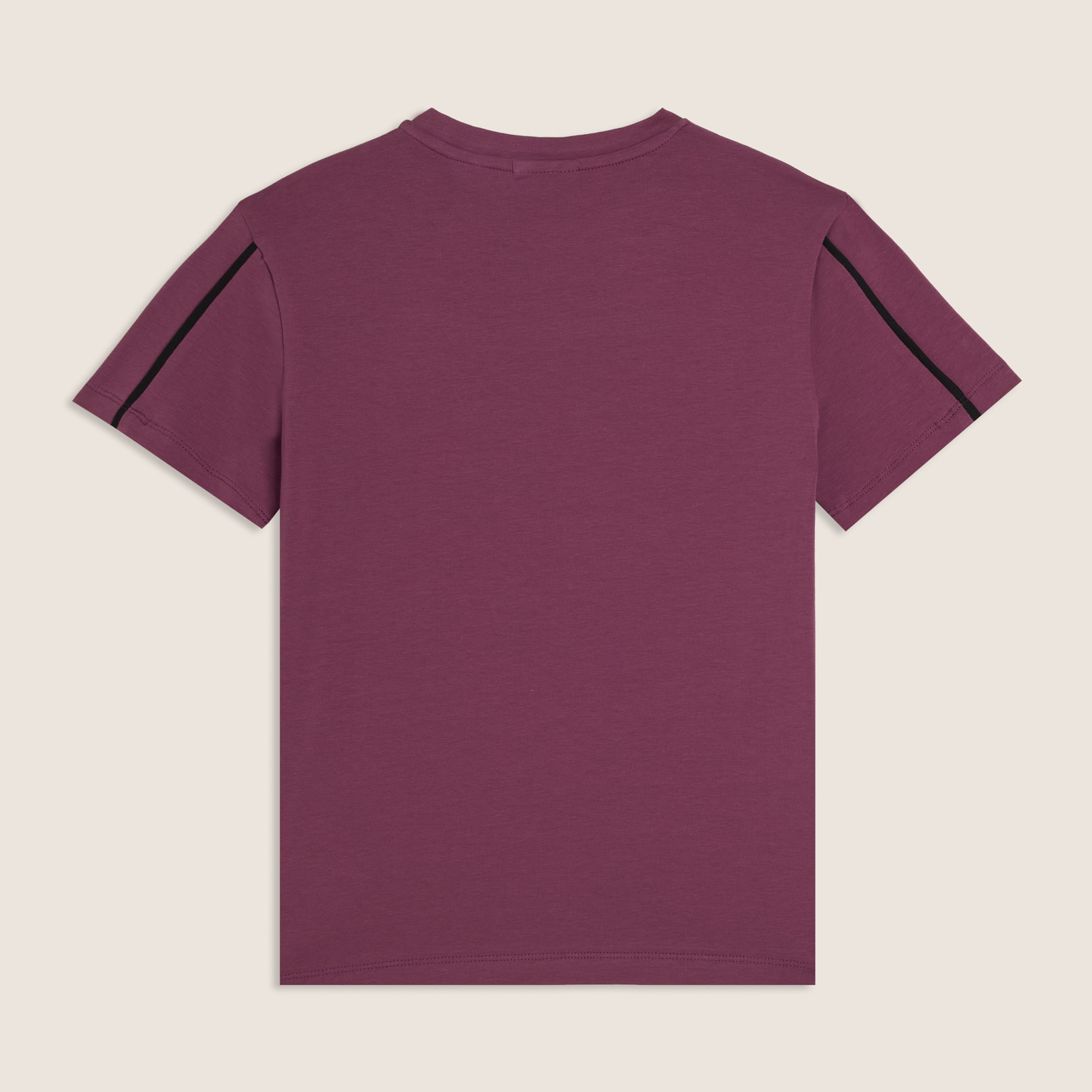 T-shirt Junior con logo in strass e cuciture a contrasto
