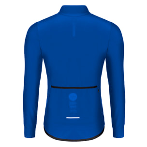 Chaqueta ciclista hombre manga larga azul
