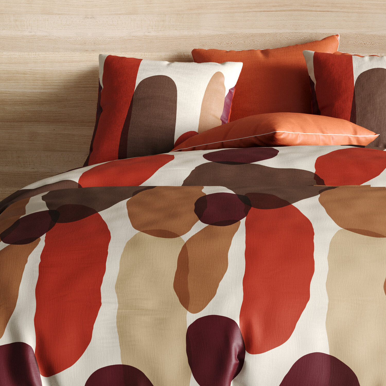 Parure De Couette 3pcs 100% Coton 57 Fils/cm2-jopline