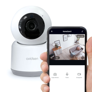 Caméra IP intérieure HomeCam 3 - 127151 - Avidsen -