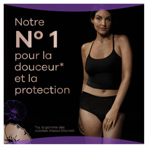 2x8 Culottes pour Fuites Urinaires Always Discreet Boutique L Noir